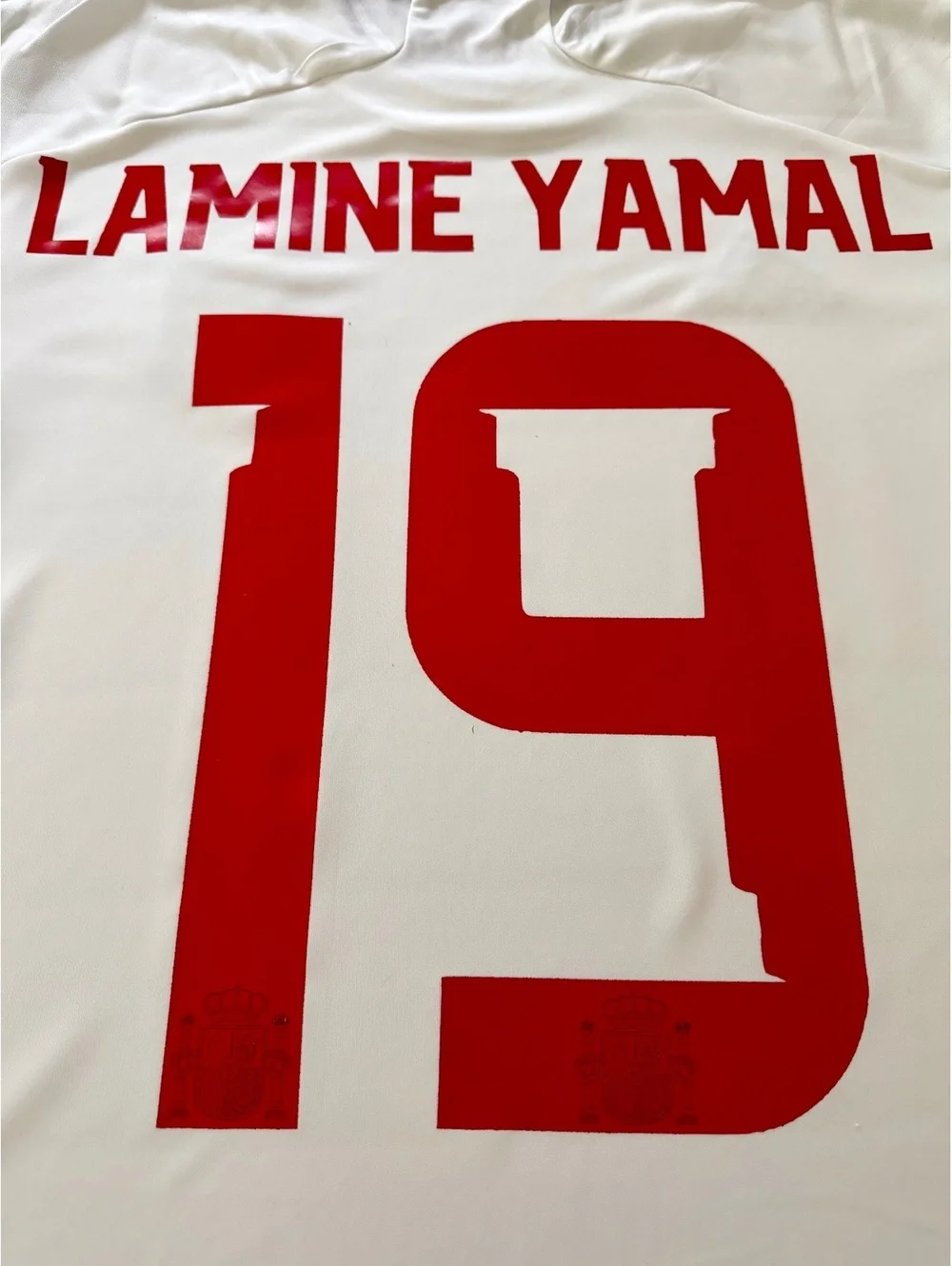 2 Starts World Champions badge Lamine Yamal Spain Adidas Jersey 2XL